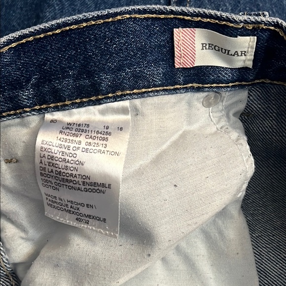 Dickies Regular Straight Denim Blue Cotton Jeans Mens 40x32 - Picture 6 of 11